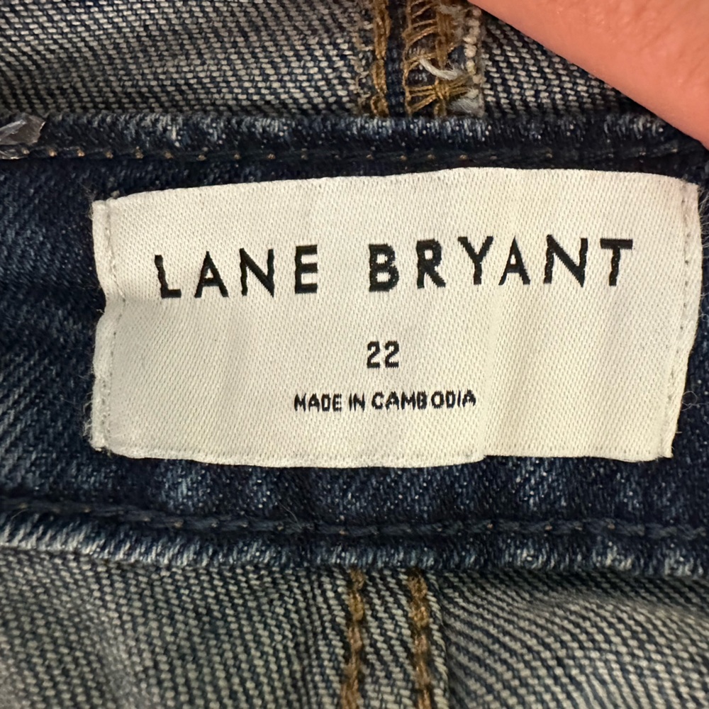 Lane Bryant ankle straight-leg denim overalls new with tags! - Picture 6 of 11